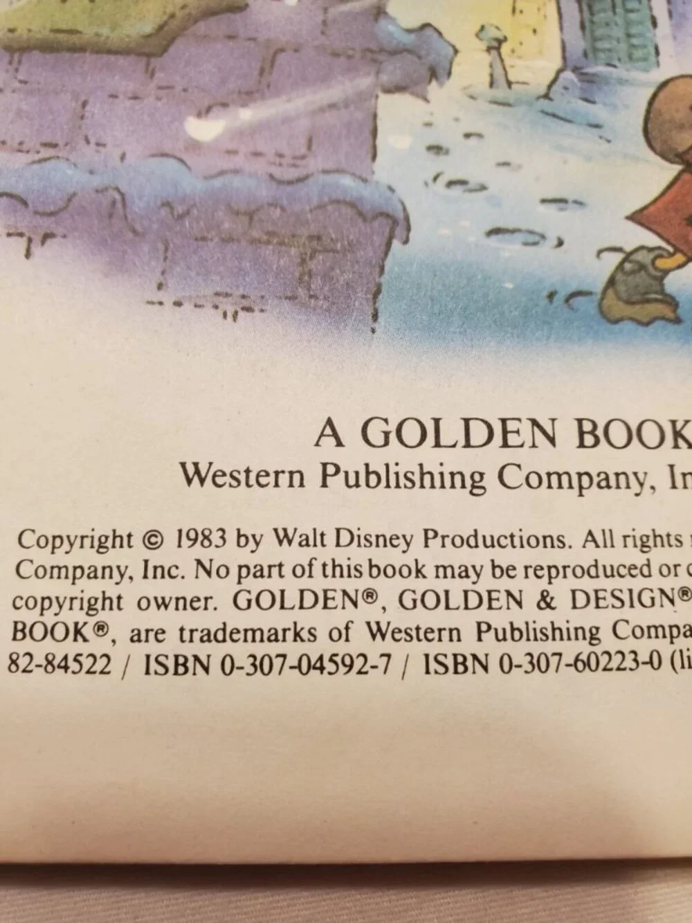 Mickey's Christmas Carol Walt Disney Productions Little Golden Book 1983